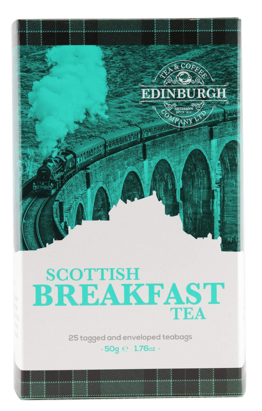 Brodies Scottish Breakfast Tea box with 25 sachets for a quick morning brew.