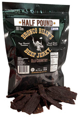 Bronco Billy's Jerky Hickory Smoked resealable packaging keeps freshness on the go