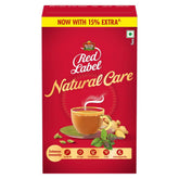 Brooke Bond Red Label Natural Care tea bag in cup for a comforting brew