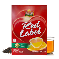 Brooke Bond Red Label loose tea pack front for premium Indian chai