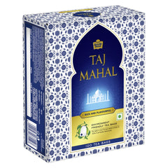 Orange-flavored Taj Mahal tea bags offer bright notes for afternoon tea