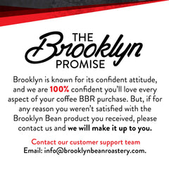 Brooklyn Beans Bold Gourmet Keurig brewer in use delivering a bold cup fast