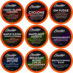 Brooklyn Beans assorted-coffee-pods variety pack for Keurig 2.0, ideal for flavor exploration.