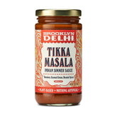 Brooklyn Delhi Tikka Masala jar closeup highlighting creamy coconut sauce