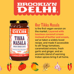 Brooklyn Delhi Tikka Masala sauce with tangy tomatoes adds vibrant flavor