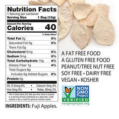 Close-up of Fuji Apple Cinnamon crisps showing crisp texture and natural color.