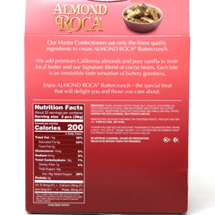 Brown & Haley Almond Roca original toffee box open shows indulgent buttercrunch layers.
