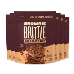 Brownie Brittle Original Chocolate Chip bags shown for bulk snacking