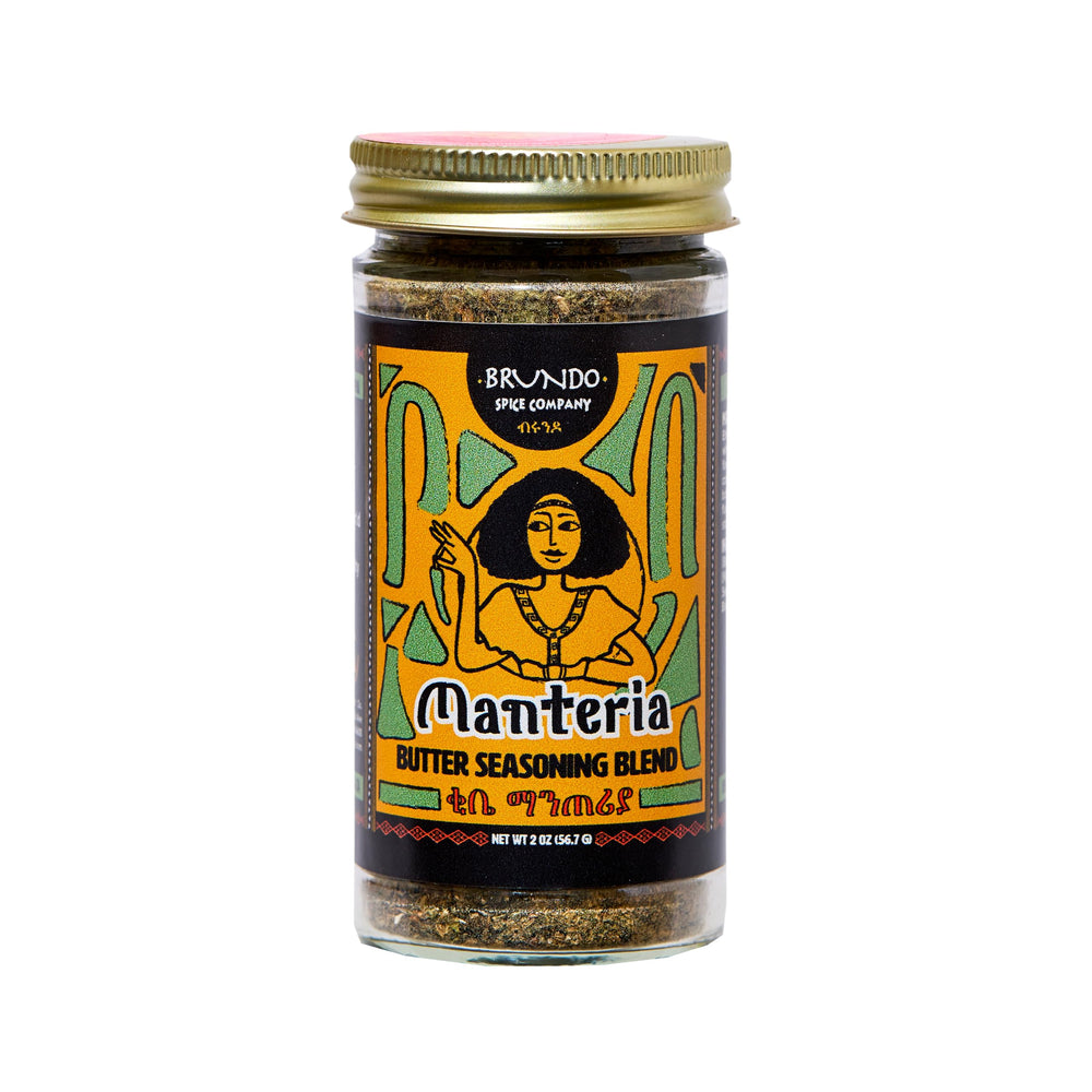 Brundo Kibbeh Manteria 1oz spice pack ready for authentic Ethiopian flavor.