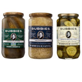 Bubbies Bread & Butter pickles jar showing sweet-tart flavor for sandwiches