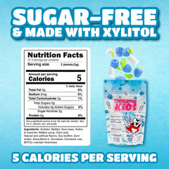 Bubblegum Kids ICEE Blue Raspberry gum center for lasting flavor