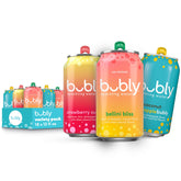 Bubly Bellini Bliss can with crisp, zero-sugar flavor.