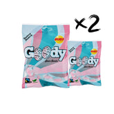Bubs Goody Sour Ovals Raspberry Caramel 2-pack, tangy candy for snacking.