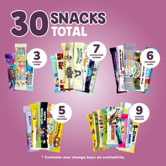 Gift-ready Bubsooboos Wild Snacks display of vibrant snack assortment