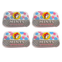 Buc-ees cotton candy mints tins collection for family fresh breath.