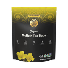 Buddha Teas Mullein Leaf Tea Bags pack for easy daily caffeine-free enjoyment