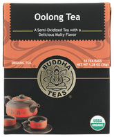 Buddha Teas Organic Oolong Tea bags ready to brew for a smooth morning.