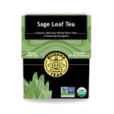 Buddha Teas Organic Sage Leaf Tea bags ready for a caffeine-free brew