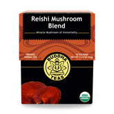 Buddha Teas Reishi Mushroom Blend tea bags ready for a soothing evening ritual