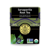 Buddha Teas Sarsaparilla Root Tea pack 18 bags, organic and caffeine-free.