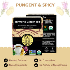 Buddha Teas USDA Organic label highlights natural, responsibly sourced ingredients.