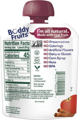 Kids lunchbox with Buddy Fruits Cinnamon Unsweetened Applesauce pouch illustrating a gluten-free, dairy-free snack