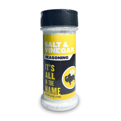 Buffalo Wild Wings Salt & Vinegar bottle showing tangy seasoning for home cooking.