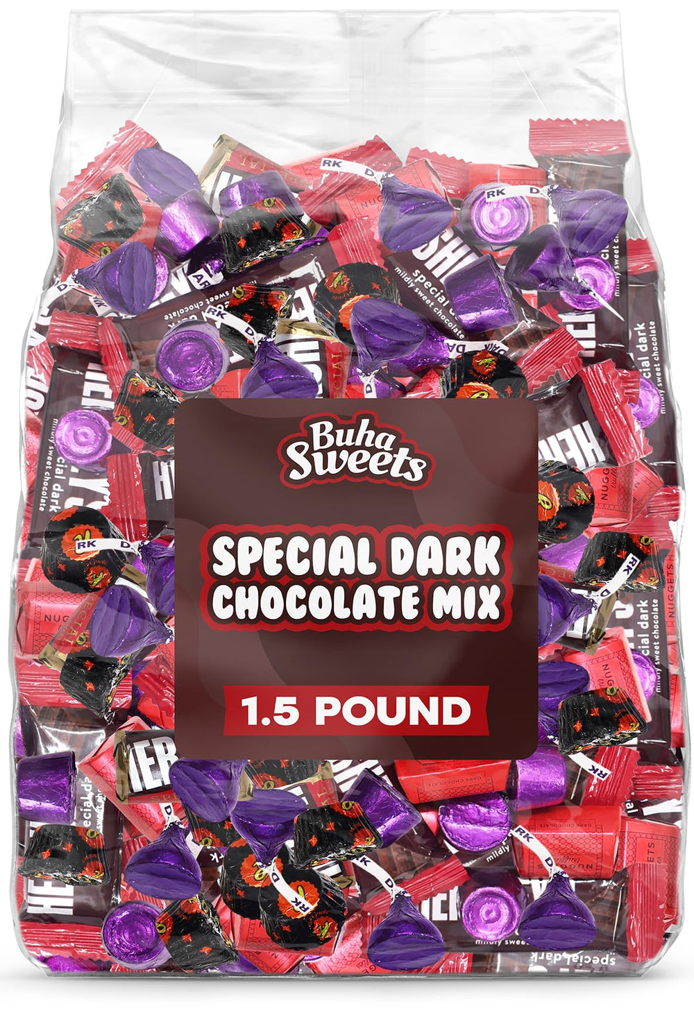 Buha Sweets assorted dark chocolate candy bulk – perfect for sharing at parties or desk candy bowls