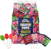 Buha Sweets Bulk Halloween Lollipops Variety Pack on a colorful party table for celebrations.