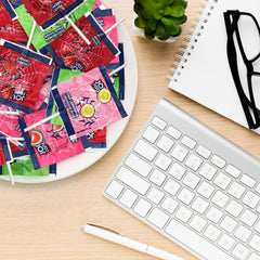 Buha Sweets Green Apple Lollipops with tangy bite for parties.