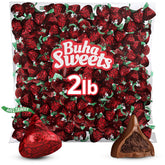 Buha Sweets Meltaway Kisses bulk 2lb roses, perfect for sharing at gatherings.