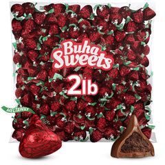 Buha Sweets Meltaway Kisses bulk 2lb roses, perfect for sharing at gatherings.
