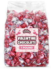 Buha Sweets pink-silver foil milk chocolate in a decorative bowl for festive displays