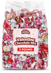 Buha Sweets valentines chocolates with festive foil designs for party display.