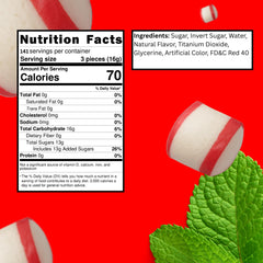 Bulk Bites Peppermint Puff Mints bag packaging, resealable for fresh serving.