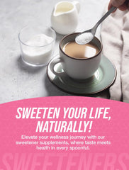 BulkSupplements Trehalose powder pouring into beverage preserves sweetness