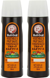 Bull-Dog Bulldog Sauce Steak Tonkatsu bottle on display, enhances fried steak and tonkatsu flavor