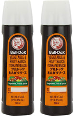 Bull-Dog Bulldog Sauce Steak Tonkatsu bottle on display, enhances fried steak and tonkatsu flavor