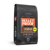 Bulletproof Original Decaf coffee beans ready to grind for a smooth medium roast.