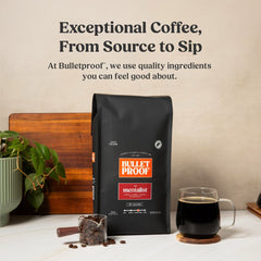 Rainforest Alliance logo indicating sustainable sourcing for Bulletproof The Mentalist.
