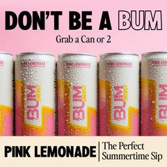 Bum Energy 12-pack display in-store, convenient multi-day energy on the go