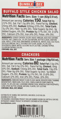 Bumble Bee buffalo chicken salad close-up, protein-packed snack for busy days.