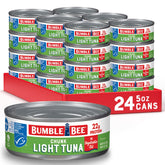 Bumble Bee Chunk Light Tuna in Oil can with light, flaky texture ideal for sandwiches