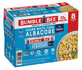 Bumble Bee chunk white albacore tuna in water close-up for salads and sandwiches
