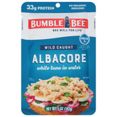 Bumble Bee chunk white albacore tuna in water pouch, ideal for quick meals