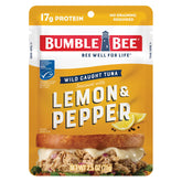 Bumble Bee Lemon Pepper tuna pouch ready to eat for quick meals