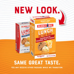 Bumble Bee Lunch on the Run open-can design, easy access for quick meals.