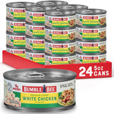 Bumble Bee premium white chicken chunks in water offer quick, protein-rich meals.