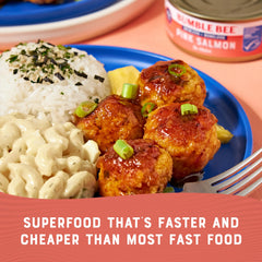 Bumble Bee salmon protein 20g per serving for easy protein in meals
