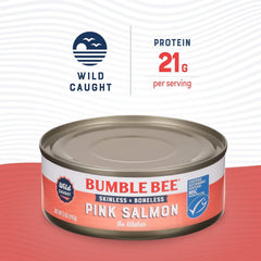 Bumble Bee served pink salmon plate demonstrates versatile, ready-to-use seafood